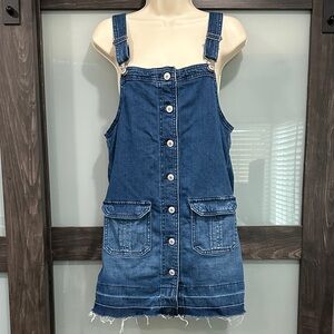 American Eagle Blue Denim Overall Dress. Pockets!!!